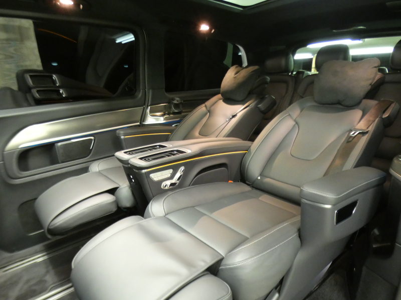 メルセデスベンツ Vクラス V220d ｴｸｽｸﾙｰｼﾌﾞ ﾛﾝｸﾞ ﾌﾟﾗﾁﾅｽｲｰﾄ ﾚｰﾀﾞｰｾｰﾌﾃｨPKG　後期 1ｵｰﾅｰ 受注生産 現行2,000ccE/G 全席ﾅｯﾊﾟﾚｻﾞｰ ｴｸｽｸﾙｰｼﾌﾞｼｰﾄ DINAMICAﾙｰﾌﾗｲﾅｰ ﾊﾟﾉﾗﾏSR MBUXﾅﾋﾞ Aｶｰﾌﾟﾚｲ 360ｶﾒﾗ AMGｴｱﾛ&19AW　新車保証継承可能