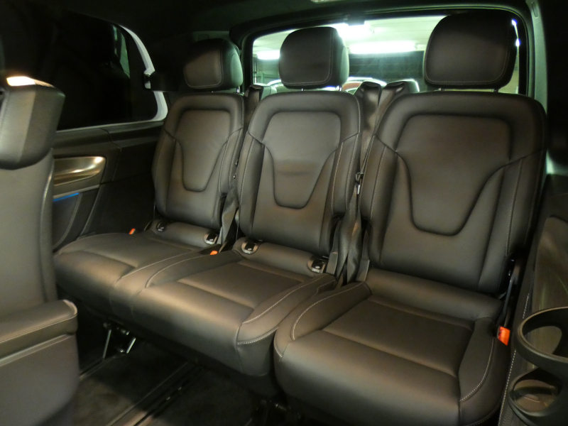 メルセデスベンツ Vクラス V220d ｴｸｽｸﾙｰｼﾌﾞ ﾛﾝｸﾞ ﾌﾟﾗﾁﾅｽｲｰﾄ ﾚｰﾀﾞｰｾｰﾌﾃｨPKG　後期 1ｵｰﾅｰ 受注生産 現行2,000ccE/G 全席ﾅｯﾊﾟﾚｻﾞｰ ｴｸｽｸﾙｰｼﾌﾞｼｰﾄ DINAMICAﾙｰﾌﾗｲﾅｰ ﾊﾟﾉﾗﾏSR MBUXﾅﾋﾞ Aｶｰﾌﾟﾚｲ 360ｶﾒﾗ AMGｴｱﾛ&19AW　新車保証継承可能