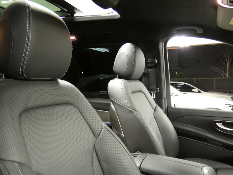 メルセデスベンツ Vクラス V220d ｴｸｽｸﾙｰｼﾌﾞ ﾛﾝｸﾞ ﾌﾟﾗﾁﾅｽｲｰﾄ ﾚｰﾀﾞｰｾｰﾌﾃｨPKG　後期 1ｵｰﾅｰ 受注生産 現行2,000ccE/G 全席ﾅｯﾊﾟﾚｻﾞｰ ｴｸｽｸﾙｰｼﾌﾞｼｰﾄ DINAMICAﾙｰﾌﾗｲﾅｰ ﾊﾟﾉﾗﾏSR MBUXﾅﾋﾞ Aｶｰﾌﾟﾚｲ 360ｶﾒﾗ AMGｴｱﾛ&19AW　新車保証継承可能