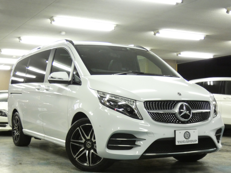 メルセデスベンツ Vクラス V220d ｴｸｽｸﾙｰｼﾌﾞ ﾛﾝｸﾞ ﾌﾟﾗﾁﾅｽｲｰﾄ ﾚｰﾀﾞｰｾｰﾌﾃｨPKG　後期 1ｵｰﾅｰ 受注生産 現行2,000ccE/G 全席ﾅｯﾊﾟﾚｻﾞｰ ｴｸｽｸﾙｰｼﾌﾞｼｰﾄ DINAMICAﾙｰﾌﾗｲﾅｰ ﾊﾟﾉﾗﾏSR MBUXﾅﾋﾞ Aｶｰﾌﾟﾚｲ 360ｶﾒﾗ AMGｴｱﾛ&19AW　新車保証継承可能
