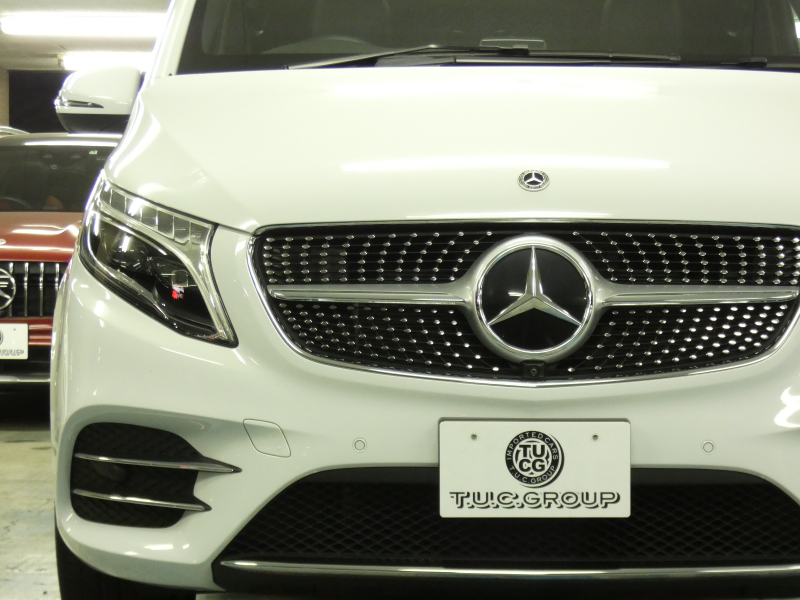 メルセデスベンツ Vクラス V220d ｴｸｽｸﾙｰｼﾌﾞ ﾛﾝｸﾞ ﾌﾟﾗﾁﾅｽｲｰﾄ ﾚｰﾀﾞｰｾｰﾌﾃｨPKG　後期 1ｵｰﾅｰ 受注生産 現行2,000ccE/G 全席ﾅｯﾊﾟﾚｻﾞｰ ｴｸｽｸﾙｰｼﾌﾞｼｰﾄ DINAMICAﾙｰﾌﾗｲﾅｰ ﾊﾟﾉﾗﾏSR MBUXﾅﾋﾞ Aｶｰﾌﾟﾚｲ 360ｶﾒﾗ AMGｴｱﾛ&19AW　新車保証継承可能