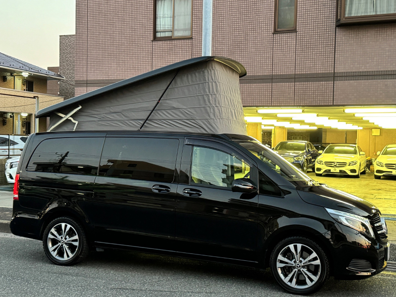 メルセデスベンツ Vクラス V220d ﾏﾙｺﾎﾟｰﾛﾎﾗｲｿﾞﾝ ﾚｰﾀﾞｰｾｰﾌﾃｨPKG　ﾎﾟｯﾌﾟｱｯﾌﾟﾙｰﾌ 最大5名就寝可能 回転式ｼｰﾄ 黒革 HDDﾅﾋﾞ 地ﾃﾞｼﾞ 360ｶﾒﾗ 純正ﾄﾞﾗﾚｺ 両側ﾊﾟﾜｰｽﾗｲﾄﾞﾄﾞｱ　2年保証付