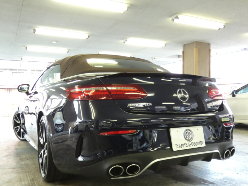 AMG Eクラス E53 4MATIC+ カブリオレ エクスクルーシブ&レーダーセーフティPKG 中期 meコネクト AMGエアロ&20インチアルミ 茶幌 茶×黒ナッパレザー ヒーター&ベンチレーター マッサージ機能 HDDナビ 地デジ Appleカープレイ 360度カメラ ヘッドアップD Burmester LEDヘッドライト 2年保証付