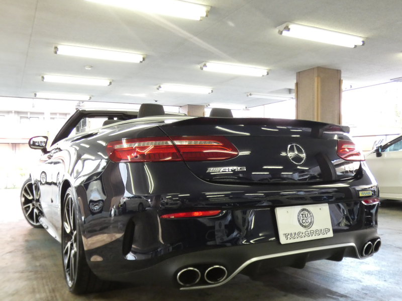 AMG Eクラス E53 4MATIC+ カブリオレ エクスクルーシブ&レーダーセーフティPKG 中期 meコネクト AMGエアロ&20インチアルミ 茶幌 茶×黒ナッパレザー ヒーター&ベンチレーター マッサージ機能 HDDナビ 地デジ Appleカープレイ 360度カメラ ヘッドアップD Burmester LEDヘッドライト 2年保証付