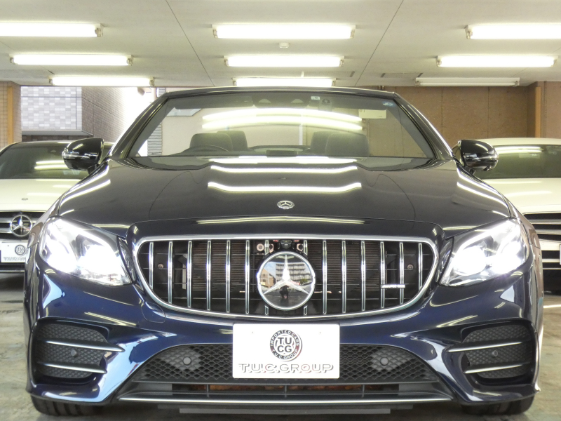 AMG Eクラス E53 4MATIC+ カブリオレ エクスクルーシブ&レーダーセーフティPKG 中期 meコネクト AMGエアロ&20インチアルミ 茶幌 茶×黒ナッパレザー ヒーター&ベンチレーター マッサージ機能 HDDナビ 地デジ Appleカープレイ 360度カメラ ヘッドアップD Burmester LEDヘッドライト 2年保証付