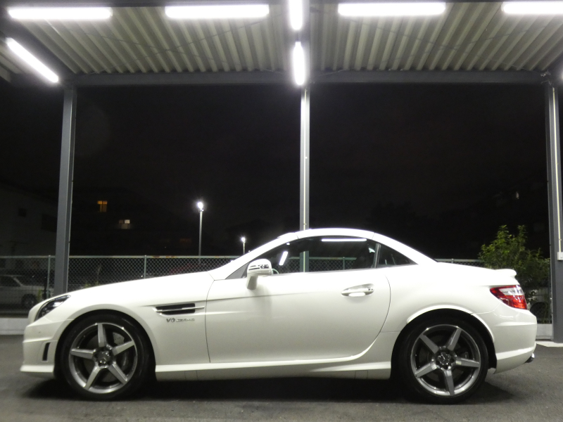 AMG SLKクラス SLK55 AMG ﾚｰﾀﾞｰｾｰﾌﾃｨPKG　左ﾊﾝﾄﾞﾙ 422ps ｷｰﾚｽｺﾞｰ ﾏｼﾞｯｸｽｶｲR ﾅｯﾊﾟ革ｼｰﾄ ﾋｰﾀｰ&ｴｱｽｶｰﾌ 純正ﾅﾋﾞTV TVｷｬﾝｾﾗｰ Bｶﾒﾗ harman/kardon IWCｸﾛｯｸ AMGｴｱﾛ&18AW AMG強化ｻｽ&ﾌﾞﾚｰｷ AMGｽﾎﾟｰﾂｴｸﾞｿﾞｰｽﾄ　2年保証付
