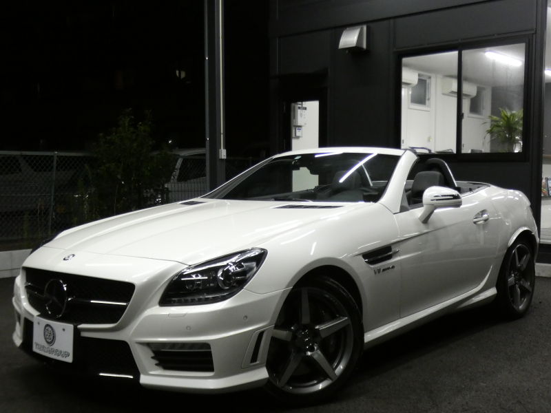 AMG SLKクラス SLK55 AMG ﾚｰﾀﾞｰｾｰﾌﾃｨPKG　左ﾊﾝﾄﾞﾙ 422ps ｷｰﾚｽｺﾞｰ ﾏｼﾞｯｸｽｶｲR ﾅｯﾊﾟ革ｼｰﾄ ﾋｰﾀｰ&ｴｱｽｶｰﾌ 純正ﾅﾋﾞTV TVｷｬﾝｾﾗｰ Bｶﾒﾗ harman/kardon IWCｸﾛｯｸ AMGｴｱﾛ&18AW AMG強化ｻｽ&ﾌﾞﾚｰｷ AMGｽﾎﾟｰﾂｴｸﾞｿﾞｰｽﾄ　2年保証付