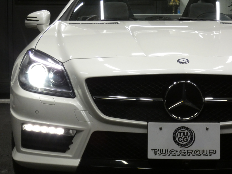 AMG SLKクラス SLK55 AMG ﾚｰﾀﾞｰｾｰﾌﾃｨPKG　左ﾊﾝﾄﾞﾙ 422ps ｷｰﾚｽｺﾞｰ ﾏｼﾞｯｸｽｶｲR ﾅｯﾊﾟ革ｼｰﾄ ﾋｰﾀｰ&ｴｱｽｶｰﾌ 純正ﾅﾋﾞTV TVｷｬﾝｾﾗｰ Bｶﾒﾗ harman/kardon IWCｸﾛｯｸ AMGｴｱﾛ&18AW AMG強化ｻｽ&ﾌﾞﾚｰｷ AMGｽﾎﾟｰﾂｴｸﾞｿﾞｰｽﾄ　2年保証付