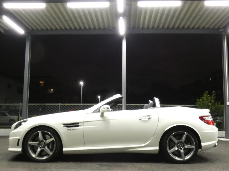 AMG SLKクラス SLK55 AMG ﾚｰﾀﾞｰｾｰﾌﾃｨPKG　左ﾊﾝﾄﾞﾙ 422ps ｷｰﾚｽｺﾞｰ ﾏｼﾞｯｸｽｶｲR ﾅｯﾊﾟ革ｼｰﾄ ﾋｰﾀｰ&ｴｱｽｶｰﾌ 純正ﾅﾋﾞTV TVｷｬﾝｾﾗｰ Bｶﾒﾗ harman/kardon IWCｸﾛｯｸ AMGｴｱﾛ&18AW AMG強化ｻｽ&ﾌﾞﾚｰｷ AMGｽﾎﾟｰﾂｴｸﾞｿﾞｰｽﾄ　2年保証付