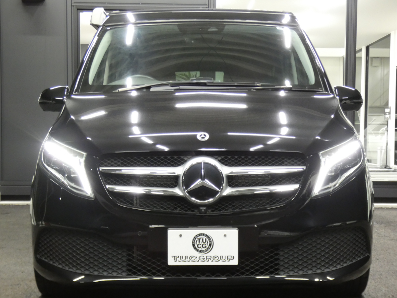 メルセデスベンツ Vクラス V220d ﾏﾙｺﾎﾟｰﾛﾎﾗｲｿﾞﾝ ﾚｰﾀﾞｰｾｰﾌﾃｨPKG　後期 New2,000ccE/G 9速AT MBUXﾅﾋﾞTV ｻｲﾄﾞｵｰﾆﾝｸﾞ ﾎﾟｯﾌﾟｱｯﾌﾟﾙｰﾌ 最大5名就寝可能 回転式ｼｰﾄ 黒本革 2ndｼｰﾄﾍﾞﾝﾁﾚｰﾀｰ&ﾋｰﾀｰ 両側ﾊﾟﾜｰｽﾗｲﾄﾞ LEDﾍｯﾄﾞﾗｲﾄ　新車保証継承可能