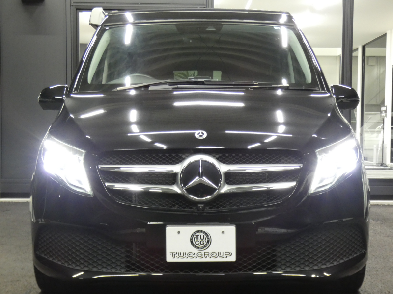 メルセデスベンツ Vクラス V220d ﾏﾙｺﾎﾟｰﾛﾎﾗｲｿﾞﾝ ﾚｰﾀﾞｰｾｰﾌﾃｨPKG　後期 New2,000ccE/G 9速AT MBUXﾅﾋﾞTV ｻｲﾄﾞｵｰﾆﾝｸﾞ ﾎﾟｯﾌﾟｱｯﾌﾟﾙｰﾌ 最大5名就寝可能 回転式ｼｰﾄ 黒本革 2ndｼｰﾄﾍﾞﾝﾁﾚｰﾀｰ&ﾋｰﾀｰ 両側ﾊﾟﾜｰｽﾗｲﾄﾞ LEDﾍｯﾄﾞﾗｲﾄ　新車保証継承可能