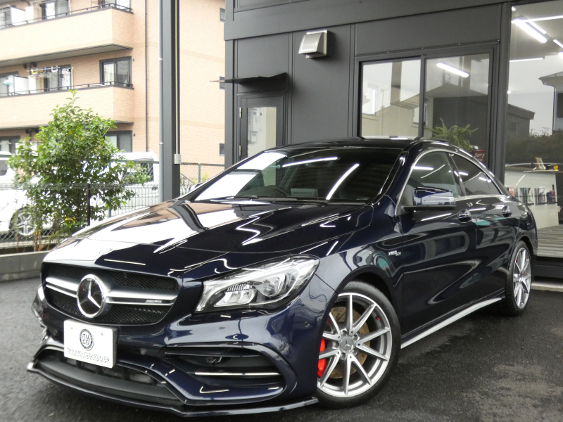 AMG CLAクラス CLA45 4MATIC ﾚｰﾀﾞｰｾｰﾌﾃｨPKG　後期 381ps ｷｰﾚｽｺﾞｰ 黒本革 ﾊﾟﾉﾗﾏSR ﾅﾋﾞTV Aｶｰﾌﾟﾚｲ Bｶﾒﾗ ﾀﾞｲﾅﾐｯｸｾﾚｸﾄ LEDﾗｲﾄ ｱﾀﾞﾌﾟﾃｨﾌﾞHB ﾊﾟﾄﾞﾙｼﾌﾄ AMGｴｱﾛ&18ｲﾝﾁAW　2年保証付