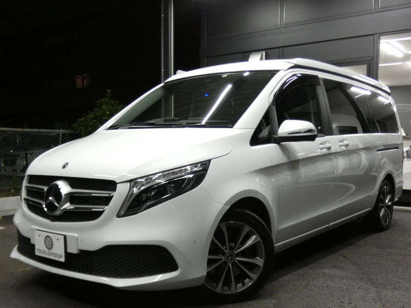 メルセデスベンツ Vクラス V220d ﾏﾙｺﾎﾟｰﾛﾎﾗｲｿﾞﾝ ﾚｰﾀﾞｰｾｰﾌﾃｨPKG　後期型 ｻｲﾄﾞｵｰﾆﾝｸﾞ ﾎﾟｯﾌﾟｱｯﾌﾟﾙｰﾌ 最大5名就寝可能 回転式ｼｰﾄ 黒本革 ﾍﾞﾝﾁﾚｰﾀｰ HDDﾅﾋﾞ 地ﾃﾞｼﾞ 360ｶﾒﾗ ﾃﾞｼﾞﾀﾙｲﾝﾅｰﾐﾗｰ 両側ﾊﾟﾜｰｽﾗｲﾄﾞ LEDﾍｯﾄﾞﾗｲﾄ　2年保証付