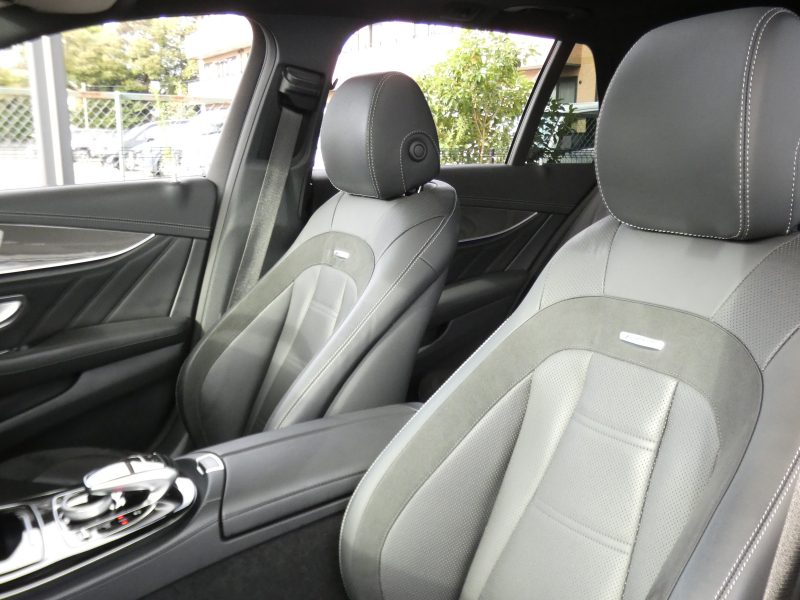 AMG Eクラス E43 4MATICｽﾃｰｼｮﾝﾜｺﾞﾝ ﾚｰﾀﾞｰｾｰﾌﾃｨPKG　ﾌﾞﾗｯｸﾅｯﾊﾟﾚｻﾞｰ 全席ｼｰﾄﾋｰﾀｰ ﾊﾟﾉﾗﾏｻﾝﾙｰﾌ HDDﾅﾋﾞ 地ﾃﾞｼﾞ Appleｶｰﾌﾟﾚｲ 360ｶﾒﾗ F/Rﾄﾞﾗﾚｺ ｴｱｻｽ Burmester LEDﾍｯﾄﾞﾗｲﾄ 20ｲﾝﾁｱﾙﾐ　2年保証付