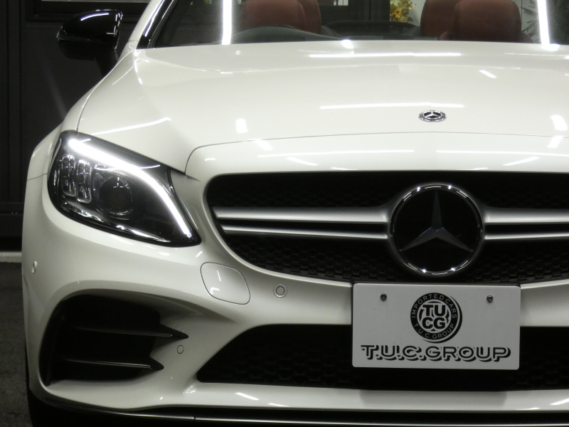 AMG Cクラス C43 4MATIC ｶﾌﾞﾘｵﾚ ﾚｰﾀﾞｰｾｰﾌﾃｨPKG　後期 390ps meｺﾈｸﾄ 赤革 赤幌 HDDﾅﾋﾞ 地ﾃﾞｼﾞ Appleｶｰﾌﾟﾚｲ ﾍｯﾄﾞｱｯﾌﾟD Burmester ﾏﾙﾁﾋﾞｰﾑLEDﾍｯﾄﾞﾗｲﾄ　2年保証付