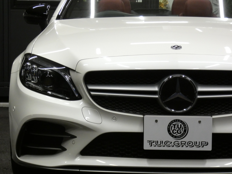 AMG Cクラス C43 4MATIC ｶﾌﾞﾘｵﾚ ﾚｰﾀﾞｰｾｰﾌﾃｨPKG　後期 390ps meｺﾈｸﾄ 赤革 赤幌 HDDﾅﾋﾞ 地ﾃﾞｼﾞ Appleｶｰﾌﾟﾚｲ ﾍｯﾄﾞｱｯﾌﾟD Burmester ﾏﾙﾁﾋﾞｰﾑLEDﾍｯﾄﾞﾗｲﾄ　2年保証付