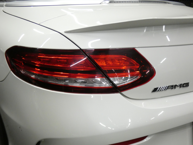 AMG Cクラス C43 4MATIC ｶﾌﾞﾘｵﾚ ﾚｰﾀﾞｰｾｰﾌﾃｨPKG　後期 390ps meｺﾈｸﾄ 赤革 赤幌 HDDﾅﾋﾞ 地ﾃﾞｼﾞ Appleｶｰﾌﾟﾚｲ ﾍｯﾄﾞｱｯﾌﾟD Burmester ﾏﾙﾁﾋﾞｰﾑLEDﾍｯﾄﾞﾗｲﾄ　2年保証付