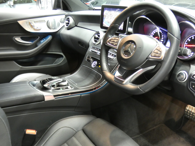 AMG Cクラス C43 4MATIC ｸｰﾍﾟ ﾚｰﾀﾞｰｾｰﾌﾃｨPKG　9速AT AMGｴｱﾛ&19ｲﾝﾁｱﾙﾐ ﾊﾟﾅﾒﾘｶｰﾅｸﾞﾘﾙ 黒本革 HDDﾅﾋﾞ 地ﾃﾞｼﾞ ﾊﾞｯｸｶﾒﾗ Burmester ﾊﾟﾌｭｰﾑｱﾄﾏｲｻﾞｰ 前後ﾄﾞﾗﾚｺ LEDﾍｯﾄﾞﾗｲﾄ/ｱﾀﾞﾌﾟﾃｨﾌﾞHB　2年保証付