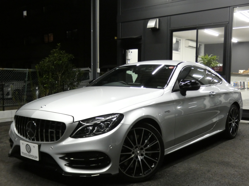 AMG Cクラス C43 4MATIC ｸｰﾍﾟ ﾚｰﾀﾞｰｾｰﾌﾃｨPKG　9速AT AMGｴｱﾛ&19ｲﾝﾁｱﾙﾐ ﾊﾟﾅﾒﾘｶｰﾅｸﾞﾘﾙ 黒本革 HDDﾅﾋﾞ 地ﾃﾞｼﾞ ﾊﾞｯｸｶﾒﾗ Burmester ﾊﾟﾌｭｰﾑｱﾄﾏｲｻﾞｰ 前後ﾄﾞﾗﾚｺ LEDﾍｯﾄﾞﾗｲﾄ/ｱﾀﾞﾌﾟﾃｨﾌﾞHB　2年保証付