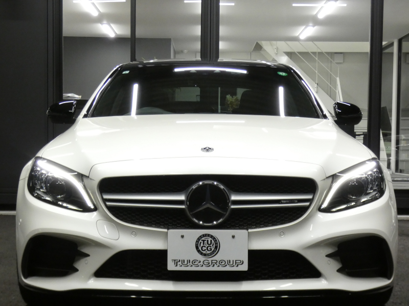 AMG Cクラス C43 4MATIC ﾚｰﾀﾞｰｾｰﾌﾃｨPKG　後期 390ps meｺﾈｸﾄ 黒本革 ﾊﾟﾉﾗﾏSR HDDﾅﾋﾞ 地ﾃﾞｼﾞ Appleｶｰﾌﾟﾚｲ ﾍｯﾄﾞｱｯﾌﾟD Burmester ｴｱﾊﾞﾗﾝｽPKG ｵｰﾄﾄﾗﾝｸ ﾏﾙﾁﾋﾞｰﾑLEDﾍｯﾄﾞﾗｲﾄ　2年保証付