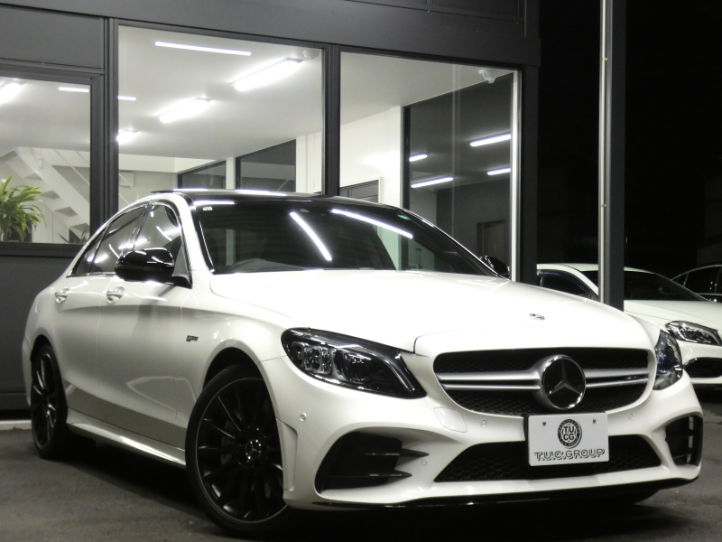 AMG Cクラス C43 4MATIC ﾚｰﾀﾞｰｾｰﾌﾃｨPKG　後期 390ps meｺﾈｸﾄ 黒本革 ﾊﾟﾉﾗﾏSR HDDﾅﾋﾞ 地ﾃﾞｼﾞ Appleｶｰﾌﾟﾚｲ ﾍｯﾄﾞｱｯﾌﾟD Burmester ｴｱﾊﾞﾗﾝｽPKG ｵｰﾄﾄﾗﾝｸ ﾏﾙﾁﾋﾞｰﾑLEDﾍｯﾄﾞﾗｲﾄ　2年保証付