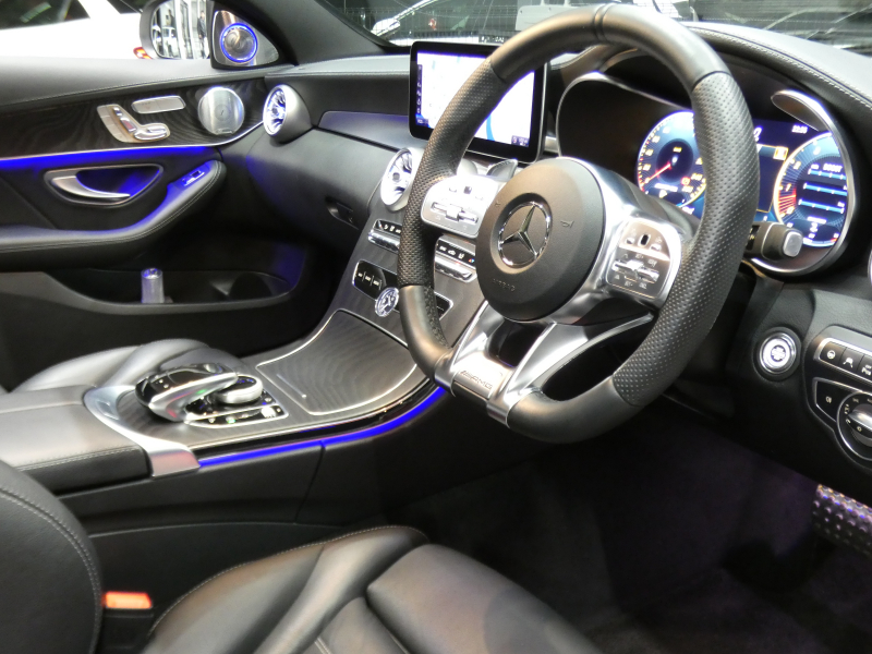 AMG Cクラス C43 4MATIC ﾚｰﾀﾞｰｾｰﾌﾃｨPKG　後期 390ps meｺﾈｸﾄ 黒本革 ﾊﾟﾉﾗﾏSR HDDﾅﾋﾞ 地ﾃﾞｼﾞ Appleｶｰﾌﾟﾚｲ ﾍｯﾄﾞｱｯﾌﾟD Burmester ｴｱﾊﾞﾗﾝｽPKG ｵｰﾄﾄﾗﾝｸ ﾏﾙﾁﾋﾞｰﾑLEDﾍｯﾄﾞﾗｲﾄ　2年保証付