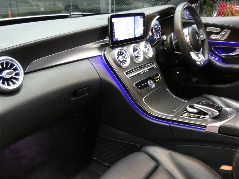 AMG Cクラス C43 4MATIC ﾚｰﾀﾞｰｾｰﾌﾃｨPKG　後期 390ps meｺﾈｸﾄ 黒本革 ﾊﾟﾉﾗﾏSR HDDﾅﾋﾞ 地ﾃﾞｼﾞ Appleｶｰﾌﾟﾚｲ ﾍｯﾄﾞｱｯﾌﾟD Burmester ｴｱﾊﾞﾗﾝｽPKG ｵｰﾄﾄﾗﾝｸ ﾏﾙﾁﾋﾞｰﾑLEDﾍｯﾄﾞﾗｲﾄ　2年保証付