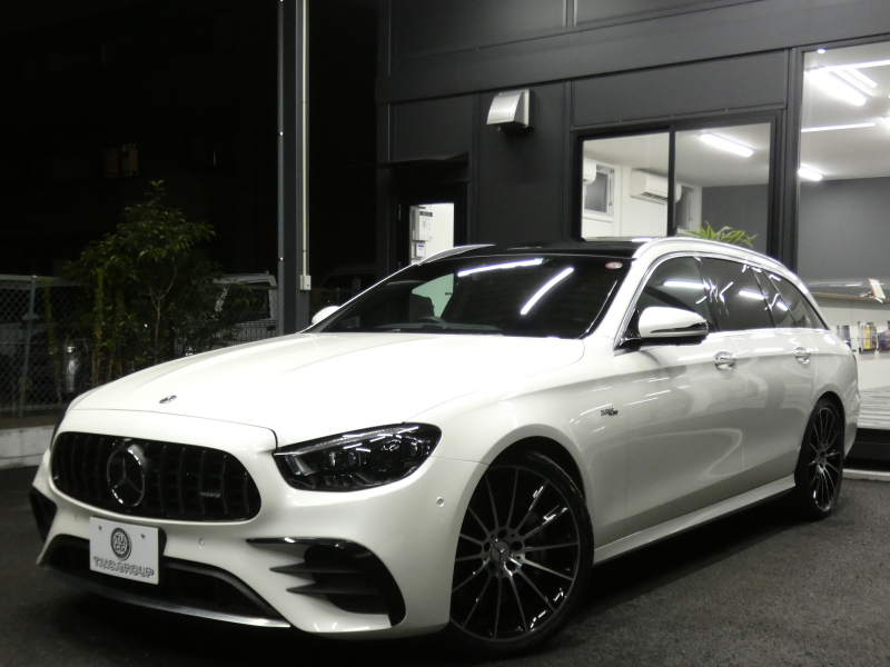 AMG Eクラス E53 4MATIC+ ｽﾃｰｼｮﾝﾜｺﾞﾝ ｴｸｽｸﾙｰｼﾌﾞ&ﾚｰﾀﾞｰｾｰﾌﾃｨPKG ISG搭載 後期ﾓﾃﾞﾙ 1ｵｰﾅｰ meｺﾈｸﾄ 黒ﾅｯﾊﾟﾚｻﾞｰ/ﾍﾞﾝﾁﾚｰﾀｰ ﾊﾟﾉﾗﾏｻﾝﾙｰﾌ MBUXﾅﾋﾞ 地ﾃﾞｼﾞ 360ｶﾒﾗ Aｶｰﾌﾟﾚｲ Burmester ﾍｯﾄﾞｱｯﾌﾟD　2年保証付