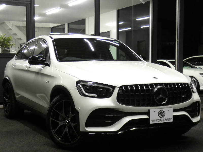 AMG GLCクーペ GLC43 4MATIC ｸｰﾍﾟ ﾚｻﾞｰｴｸｽｸﾙｰｼﾌﾞ&ﾚｰﾀﾞｰｾｰﾌﾃｨPKG　後期 1ｵｰﾅｰ 390ps meｺﾈｸﾄ 黒本革/ﾍﾞﾝﾁﾚｰﾀｰ ｻﾝﾙｰﾌ MBUXﾅﾋﾞ 地ﾃﾞｼﾞ 360ｶﾒﾗ ﾍｯﾄﾞｱｯﾌﾟD Burmester ｴｱﾊﾞﾗﾝｽPKG LEDﾍｯﾄﾞﾗｲﾄ AMGｴｱﾛ/20ｲﾝﾁAW　2年保証付
