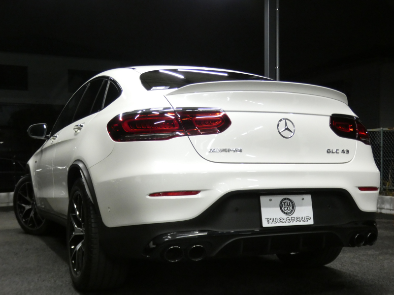 AMG GLCクーペ GLC43 4MATIC ｸｰﾍﾟ ﾚｻﾞｰｴｸｽｸﾙｰｼﾌﾞ&ﾚｰﾀﾞｰｾｰﾌﾃｨPKG　後期 1ｵｰﾅｰ 390ps meｺﾈｸﾄ 黒本革/ﾍﾞﾝﾁﾚｰﾀｰ ｻﾝﾙｰﾌ MBUXﾅﾋﾞ 地ﾃﾞｼﾞ 360ｶﾒﾗ ﾍｯﾄﾞｱｯﾌﾟD Burmester ｴｱﾊﾞﾗﾝｽPKG LEDﾍｯﾄﾞﾗｲﾄ AMGｴｱﾛ/20ｲﾝﾁAW　2年保証付