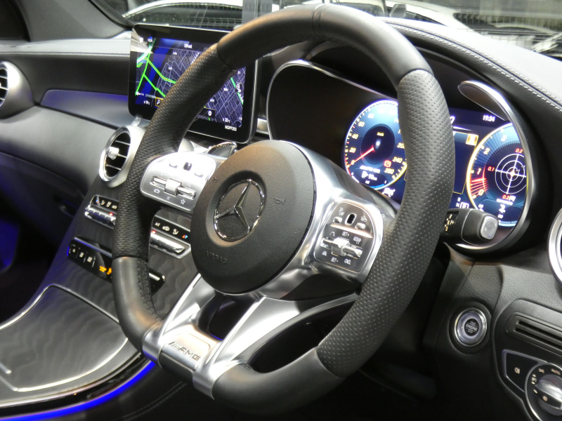 AMG GLCクーペ GLC43 4MATIC ｸｰﾍﾟ ﾚｻﾞｰｴｸｽｸﾙｰｼﾌﾞ&ﾚｰﾀﾞｰｾｰﾌﾃｨPKG　後期 1ｵｰﾅｰ 390ps meｺﾈｸﾄ 黒本革/ﾍﾞﾝﾁﾚｰﾀｰ ｻﾝﾙｰﾌ MBUXﾅﾋﾞ 地ﾃﾞｼﾞ 360ｶﾒﾗ ﾍｯﾄﾞｱｯﾌﾟD Burmester ｴｱﾊﾞﾗﾝｽPKG LEDﾍｯﾄﾞﾗｲﾄ AMGｴｱﾛ/20ｲﾝﾁAW　2年保証付