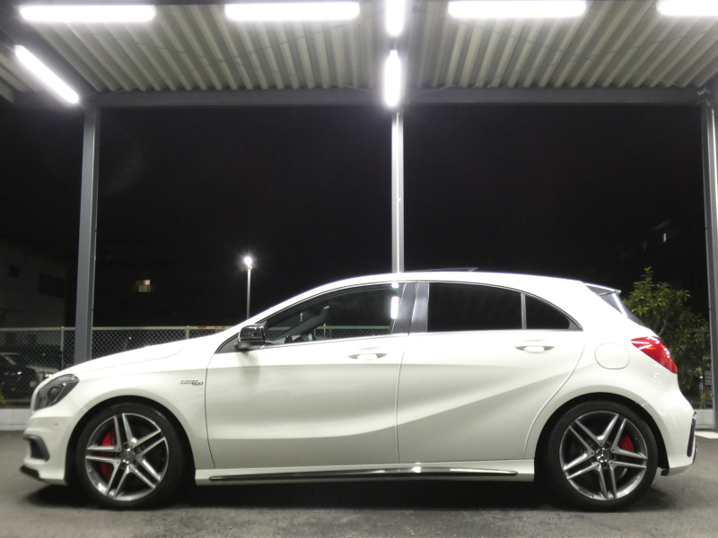 AMG Aクラス A45 AMG 4MATIC AMGｱﾄﾞﾊﾞﾝｽﾄﾞ&ｾｰﾌﾃｨPKG　AMGﾊﾟﾌｫｰﾏﾝｽｼｰﾄ&ｽﾃｱﾘﾝｸﾞ ﾊﾟﾉﾗﾏSR ﾅﾋﾞ 地ﾃﾞｼﾞ Bｶﾒﾗ harman/kardon ﾊﾟﾄﾞﾙｼﾌﾄ PTS AMGｴｱﾛ&18AW 　2年保証付