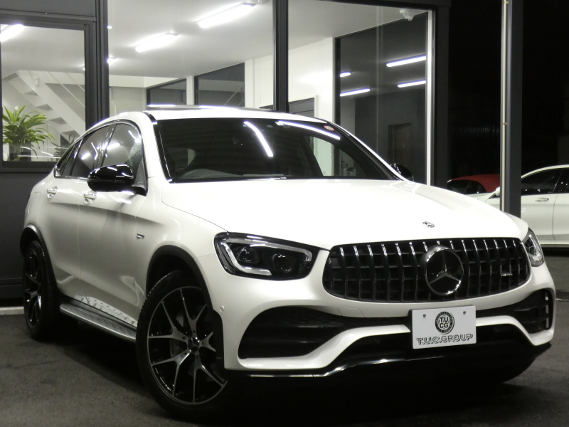 AMG GLCクーペ GLC43 4MATIC ｸｰﾍﾟ ﾚｻﾞｰｴｸｽｸﾙｰｼﾌﾞ&ﾚｰﾀﾞｰｾｰﾌﾃｨPKG　後期 390ps meｺﾈｸﾄ 赤黒革 ｻﾝﾙｰﾌ MBUXﾅﾋﾞ 地ﾃﾞｼﾞ 360ｶﾒﾗ ﾍｯﾄﾞｱｯﾌﾟD Burmester ｴｱﾊﾞﾗﾝｽPKG ﾏﾙﾁﾋﾞｰﾑLEDﾍｯﾄﾞﾗｲﾄ AMGｴｱﾛ/20ｲﾝﾁAW　2年保証付