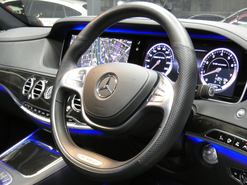 AMG Sクラス S63 AMG ﾛﾝｸﾞ ｼｮｰﾌｧｰ&ﾚｰﾀﾞｰｾｰﾌﾃｨPKG　585ps ﾅｯﾊﾟ革ｼｰﾄ/前後ﾍﾞﾝﾁﾚｰﾀｰ&ﾋｰﾀｰ&ﾏｯｻｰｼﾞ ﾅﾋﾞ 地ﾃﾞｼﾞ 360ｶﾒﾗ ﾘｱｴﾝﾀｰﾃｲﾝﾒﾝﾄ Burmester ﾅｲﾄﾋﾞｭｰｱｼｽﾄ AMGｴｱﾛ 後期S63用20AW　2年保証付