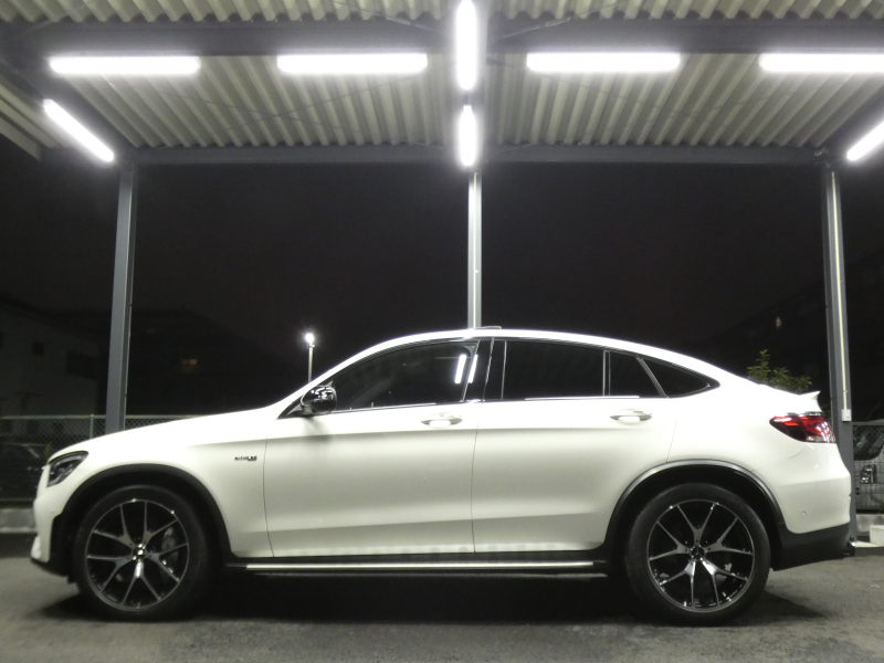 AMG GLCクーペ GLC43 4MATIC ｸｰﾍﾟ ﾚｻﾞｰｴｸｽｸﾙｰｼﾌﾞ&ﾚｰﾀﾞｰｾｰﾌﾃｨPKG　後期 390ps meｺﾈｸﾄ 黒革 ｻﾝﾙｰﾌ MBUXﾅﾋﾞ 地ﾃﾞｼﾞ 360ｶﾒﾗ ﾍｯﾄﾞｱｯﾌﾟD Burmester ｴｱﾊﾞﾗﾝｽPKG 前後ﾄﾞﾗﾚｺ ﾏﾙﾁﾋﾞｰﾑLEDﾍｯﾄﾞﾗｲﾄ AMGｴｱﾛ/20ｲﾝﾁAW　2年保証付