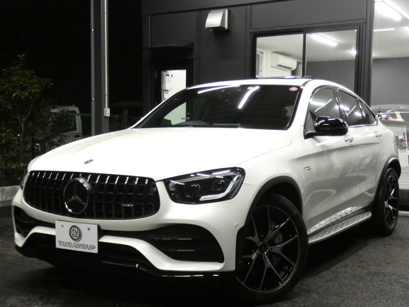AMG GLCクーペ GLC43 4MATIC ｸｰﾍﾟ ﾚｻﾞｰｴｸｽｸﾙｰｼﾌﾞ&ﾚｰﾀﾞｰｾｰﾌﾃｨPKG　後期 390ps meｺﾈｸﾄ 黒革 ｻﾝﾙｰﾌ MBUXﾅﾋﾞ 地ﾃﾞｼﾞ 360ｶﾒﾗ ﾍｯﾄﾞｱｯﾌﾟD Burmester ｴｱﾊﾞﾗﾝｽPKG 前後ﾄﾞﾗﾚｺ ﾏﾙﾁﾋﾞｰﾑLEDﾍｯﾄﾞﾗｲﾄ AMGｴｱﾛ/20ｲﾝﾁAW　2年保証付