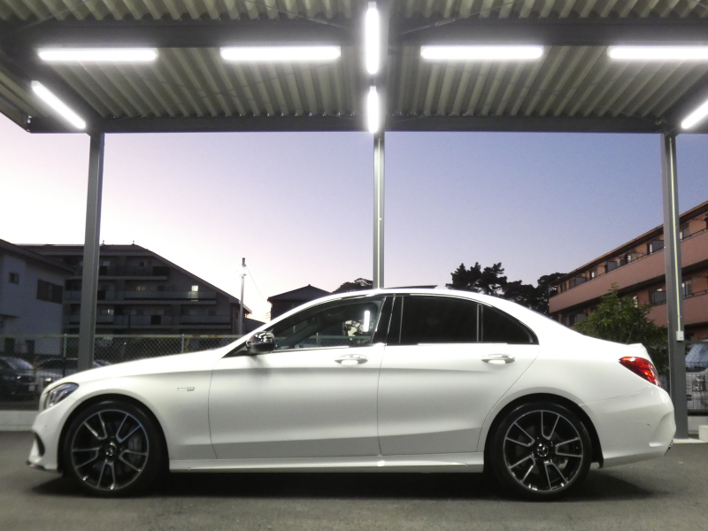 AMG Cクラス C43 4MATIC ｴｸｽｸﾙｰｼﾌﾞ&ﾚｰﾀﾞｰｾｰﾌﾃｨPKG　9速AT AMGｴｱﾛ&19ｲﾝﾁｱﾙﾐ 黒本革 ﾊﾟﾉﾗﾏｻﾝﾙｰﾌ HDDﾅﾋﾞ 地ﾃﾞｼﾞ ﾊﾞｯｸｶﾒﾗ Burmester ﾊﾟﾌｭｰﾑｱﾄﾏｲｻﾞｰ ﾍｯﾄﾞｱｯﾌﾟD LEDﾍｯﾄﾞﾗｲﾄ　2年保証付