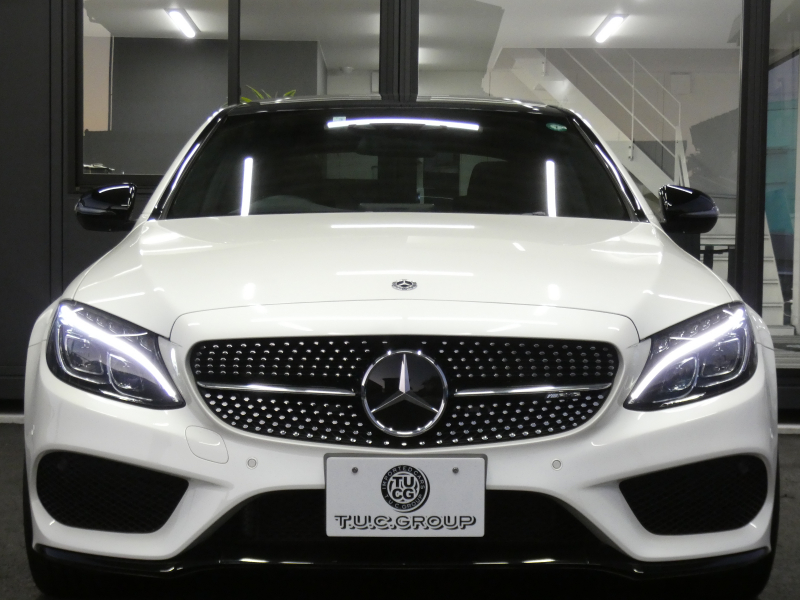 AMG Cクラス C43 4MATIC ｴｸｽｸﾙｰｼﾌﾞ&ﾚｰﾀﾞｰｾｰﾌﾃｨPKG　9速AT AMGｴｱﾛ&19ｲﾝﾁｱﾙﾐ 黒本革 ﾊﾟﾉﾗﾏｻﾝﾙｰﾌ HDDﾅﾋﾞ 地ﾃﾞｼﾞ ﾊﾞｯｸｶﾒﾗ Burmester ﾊﾟﾌｭｰﾑｱﾄﾏｲｻﾞｰ ﾍｯﾄﾞｱｯﾌﾟD LEDﾍｯﾄﾞﾗｲﾄ　2年保証付