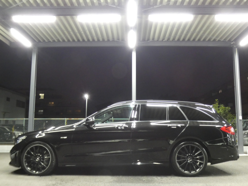 AMG Cクラス C43 4MATIC ｽﾃｰｼｮﾝﾜｺﾞﾝ ﾚｰﾀﾞｰｾｰﾌﾃｨPKG　後期 390ps meｺﾈｸﾄ 赤本革 ﾊﾟﾉﾗﾏSR HDDﾅﾋﾞ 地ﾃﾞｼﾞ Appleｶｰﾌﾟﾚｲ ﾍｯﾄﾞｱｯﾌﾟD Burmester ｴｱﾊﾞﾗﾝｽPKG ｵｰﾄﾃｰﾙｹﾞｰﾄ ﾏﾙﾁﾋﾞｰﾑLEDﾍｯﾄﾞﾗｲﾄ　2年保証付