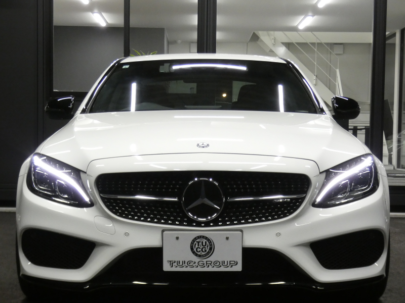 AMG Cクラス C43 4MATIC ｴｸｽｸﾙｰｼﾌﾞ&ﾚｰﾀﾞｰｾｰﾌﾃｨPKG　9速AT AMGｴｱﾛ&19ｲﾝﾁｱﾙﾐ 黒本革 HDDﾅﾋﾞ 地ﾃﾞｼﾞ ﾊﾞｯｸｶﾒﾗ Burmester ﾊﾟﾌｭｰﾑｱﾄﾏｲｻﾞｰ ｵｰﾄﾄﾗﾝｸ/ﾌｯﾄOP 純正ﾄﾞﾗﾚｺ LEDﾍｯﾄﾞﾗｲﾄ　2年保証付