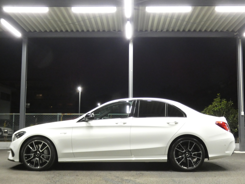 AMG Cクラス C43 4MATIC ｴｸｽｸﾙｰｼﾌﾞ&ﾚｰﾀﾞｰｾｰﾌﾃｨPKG　9速AT AMGｴｱﾛ&19ｲﾝﾁｱﾙﾐ 黒本革 HDDﾅﾋﾞ 地ﾃﾞｼﾞ ﾊﾞｯｸｶﾒﾗ Burmester ﾊﾟﾌｭｰﾑｱﾄﾏｲｻﾞｰ ｵｰﾄﾄﾗﾝｸ/ﾌｯﾄOP 純正ﾄﾞﾗﾚｺ LEDﾍｯﾄﾞﾗｲﾄ　2年保証付