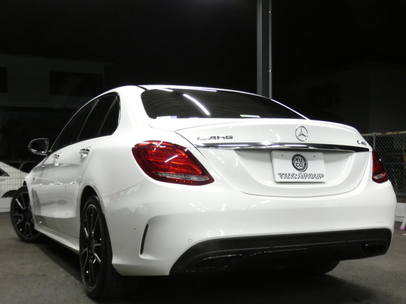 AMG Cクラス C43 4MATIC ｴｸｽｸﾙｰｼﾌﾞ&ﾚｰﾀﾞｰｾｰﾌﾃｨPKG　9速AT AMGｴｱﾛ&19ｲﾝﾁｱﾙﾐ 黒本革 HDDﾅﾋﾞ 地ﾃﾞｼﾞ ﾊﾞｯｸｶﾒﾗ Burmester ﾊﾟﾌｭｰﾑｱﾄﾏｲｻﾞｰ ｵｰﾄﾄﾗﾝｸ/ﾌｯﾄOP 純正ﾄﾞﾗﾚｺ LEDﾍｯﾄﾞﾗｲﾄ　2年保証付