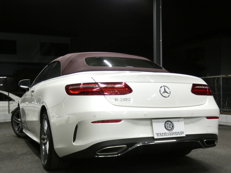 メルセデスベンツ Eクラス E200 ｶﾌﾞﾘｵﾚ ｽﾎﾟｰﾂ ﾚｰﾀﾞｰｾｰﾌﾃｨPKG　meｺﾈｸﾄ AMGｴｱﾛ&19AW ﾀﾞｰｸﾚｯﾄﾞ幌 ﾚｯﾄﾞ/ﾌﾞﾗｯｸ革 ﾋｰﾀｰ&ｴｱｽｶｰﾌ 純正ﾅﾋﾞ 地ﾃﾞｼﾞ Aｶｰﾌﾟﾚｲ 360ｶﾒﾗ ﾄﾞﾗﾚｺ ﾍｯﾄﾞｱｯﾌﾟD Burmester ｴｱﾊﾞﾗﾝｽPKG　2年保証付