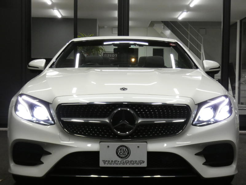 メルセデスベンツ Eクラス E200 ｶﾌﾞﾘｵﾚ ｽﾎﾟｰﾂ ﾚｰﾀﾞｰｾｰﾌﾃｨPKG　meｺﾈｸﾄ AMGｴｱﾛ&19AW ﾀﾞｰｸﾚｯﾄﾞ幌 ﾚｯﾄﾞ/ﾌﾞﾗｯｸ革 ﾋｰﾀｰ&ｴｱｽｶｰﾌ 純正ﾅﾋﾞ 地ﾃﾞｼﾞ Aｶｰﾌﾟﾚｲ 360ｶﾒﾗ ﾄﾞﾗﾚｺ ﾍｯﾄﾞｱｯﾌﾟD Burmester ｴｱﾊﾞﾗﾝｽPKG　2年保証付