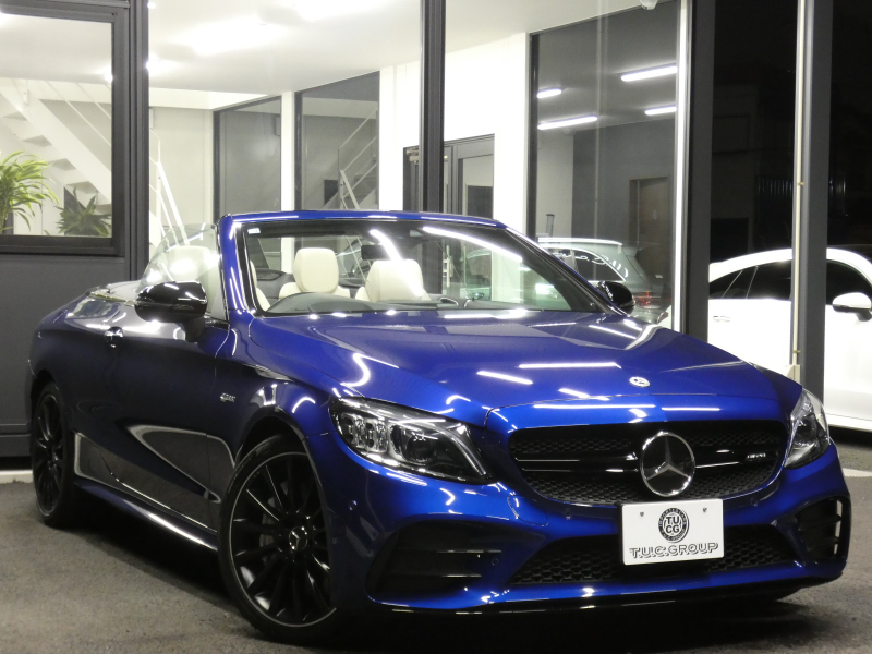 AMG Cクラス C43 4MATIC ｶﾌﾞﾘｵﾚ ﾚｰﾀﾞｰｾｰﾌﾃｨPKG　後期 390ps meｺﾈｸﾄ 白革 青幌 HDDﾅﾋﾞ 地ﾃﾞｼﾞ Appleｶｰﾌﾟﾚｲ ﾍｯﾄﾞｱｯﾌﾟD Burmester ｴｱﾊﾞﾗﾝｽPKG ﾏﾙﾁﾋﾞｰﾑLEDﾍｯﾄﾞﾗｲﾄ ｱﾝﾋﾞｴﾝﾄｴｱｱｳﾄﾚｯﾄ　2年保証付