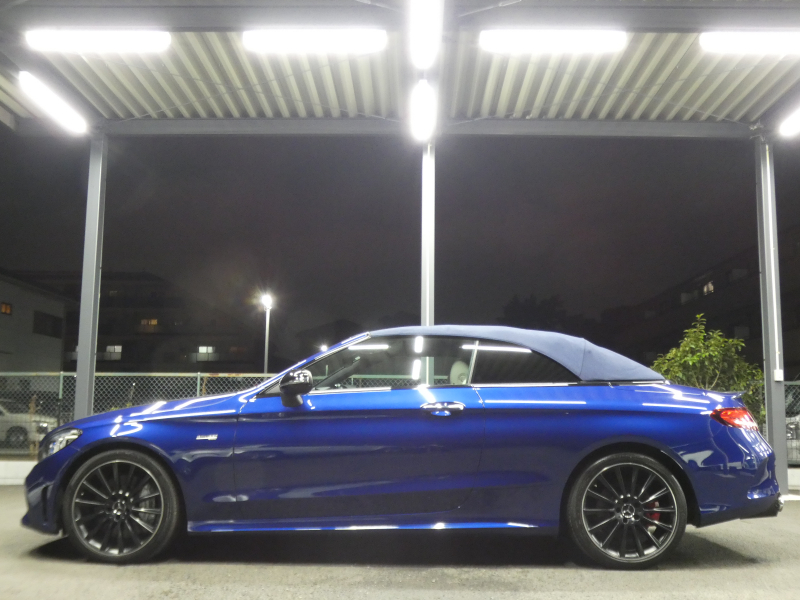 AMG Cクラス C43 4MATIC ｶﾌﾞﾘｵﾚ ﾚｰﾀﾞｰｾｰﾌﾃｨPKG　後期 390ps meｺﾈｸﾄ 白革 青幌 HDDﾅﾋﾞ 地ﾃﾞｼﾞ Appleｶｰﾌﾟﾚｲ ﾍｯﾄﾞｱｯﾌﾟD Burmester ｴｱﾊﾞﾗﾝｽPKG ﾏﾙﾁﾋﾞｰﾑLEDﾍｯﾄﾞﾗｲﾄ ｱﾝﾋﾞｴﾝﾄｴｱｱｳﾄﾚｯﾄ　2年保証付