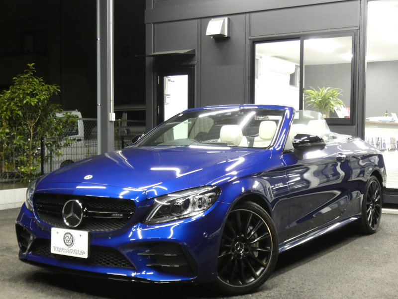 AMG Cクラス C43 4MATIC ｶﾌﾞﾘｵﾚ ﾚｰﾀﾞｰｾｰﾌﾃｨPKG　後期 390ps meｺﾈｸﾄ 白革 青幌 HDDﾅﾋﾞ 地ﾃﾞｼﾞ Appleｶｰﾌﾟﾚｲ ﾍｯﾄﾞｱｯﾌﾟD Burmester ｴｱﾊﾞﾗﾝｽPKG ﾏﾙﾁﾋﾞｰﾑLEDﾍｯﾄﾞﾗｲﾄ ｱﾝﾋﾞｴﾝﾄｴｱｱｳﾄﾚｯﾄ　2年保証付