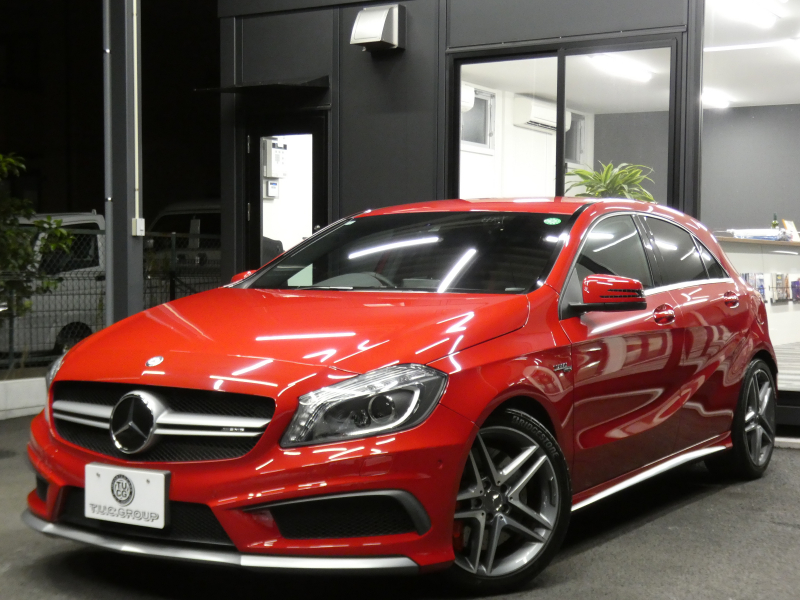 AMG Aクラス A45 AMG 4MATIC ｾｰﾌﾃｨPKG　1ｵｰﾅｰ AMGｴｱﾛ&18AW 強化ﾌﾞﾚｰｷ&ｻｽﾍﾟﾝｼｮﾝ ﾃﾞｨｽﾄﾛﾆｯｸﾌﾟﾗｽ 黒本革ｼｰﾄ HDDﾅﾋﾞ 地ﾃﾞｼﾞ Bｶﾒﾗ ｷｾﾉﾝﾗｲﾄ ｱﾀﾞﾌﾟﾃｨﾌﾞHB ﾊﾟﾄﾞﾙｼﾌﾄ 360度ﾄﾞﾗﾚｺ　2年保証付