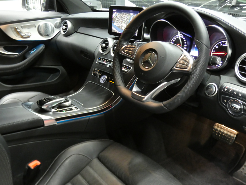 AMG Cクラス C43 4MATIC ｸｰﾍﾟ ﾚｰﾀﾞｰｾｰﾌﾃｨPKG　9速AT AMGｴｱﾛ&19ｲﾝﾁｱﾙﾐ 黒本革 HDDﾅﾋﾞ 地ﾃﾞｼﾞ ﾊﾞｯｸｶﾒﾗ Burmester ﾊﾟﾌｭｰﾑｱﾄﾏｲｻﾞｰ ﾍｯﾄﾞｱｯﾌﾟD 純正ﾄﾞﾗﾚｺ LEDﾍｯﾄﾞﾗｲﾄ/ｱﾀﾞﾌﾟﾃｨﾌﾞHB　2年保証付