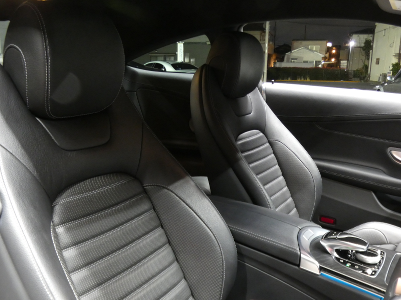 AMG Cクラス C43 4MATIC ｸｰﾍﾟ ﾚｰﾀﾞｰｾｰﾌﾃｨPKG　9速AT AMGｴｱﾛ&19ｲﾝﾁｱﾙﾐ 黒本革 HDDﾅﾋﾞ 地ﾃﾞｼﾞ ﾊﾞｯｸｶﾒﾗ Burmester ﾊﾟﾌｭｰﾑｱﾄﾏｲｻﾞｰ ﾍｯﾄﾞｱｯﾌﾟD 純正ﾄﾞﾗﾚｺ LEDﾍｯﾄﾞﾗｲﾄ/ｱﾀﾞﾌﾟﾃｨﾌﾞHB　2年保証付